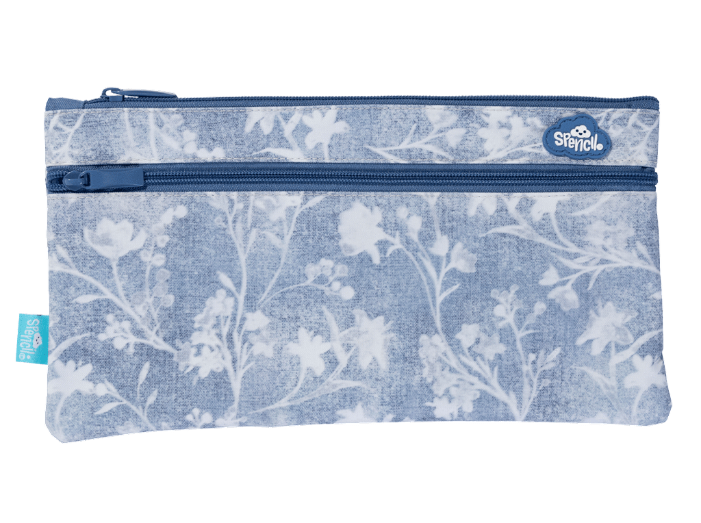 Spencil | Twin Zip Pencil Case | Denim Daze