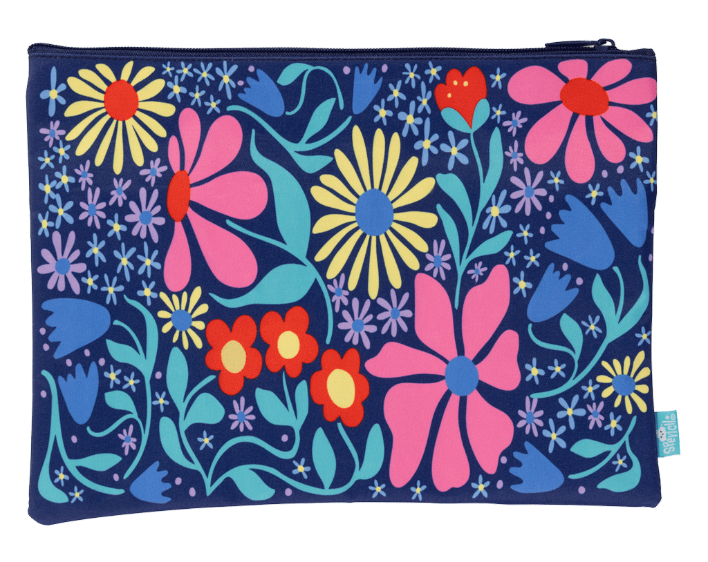 Spencil | A4 Twin Zip Pencil Case | Flower Fun