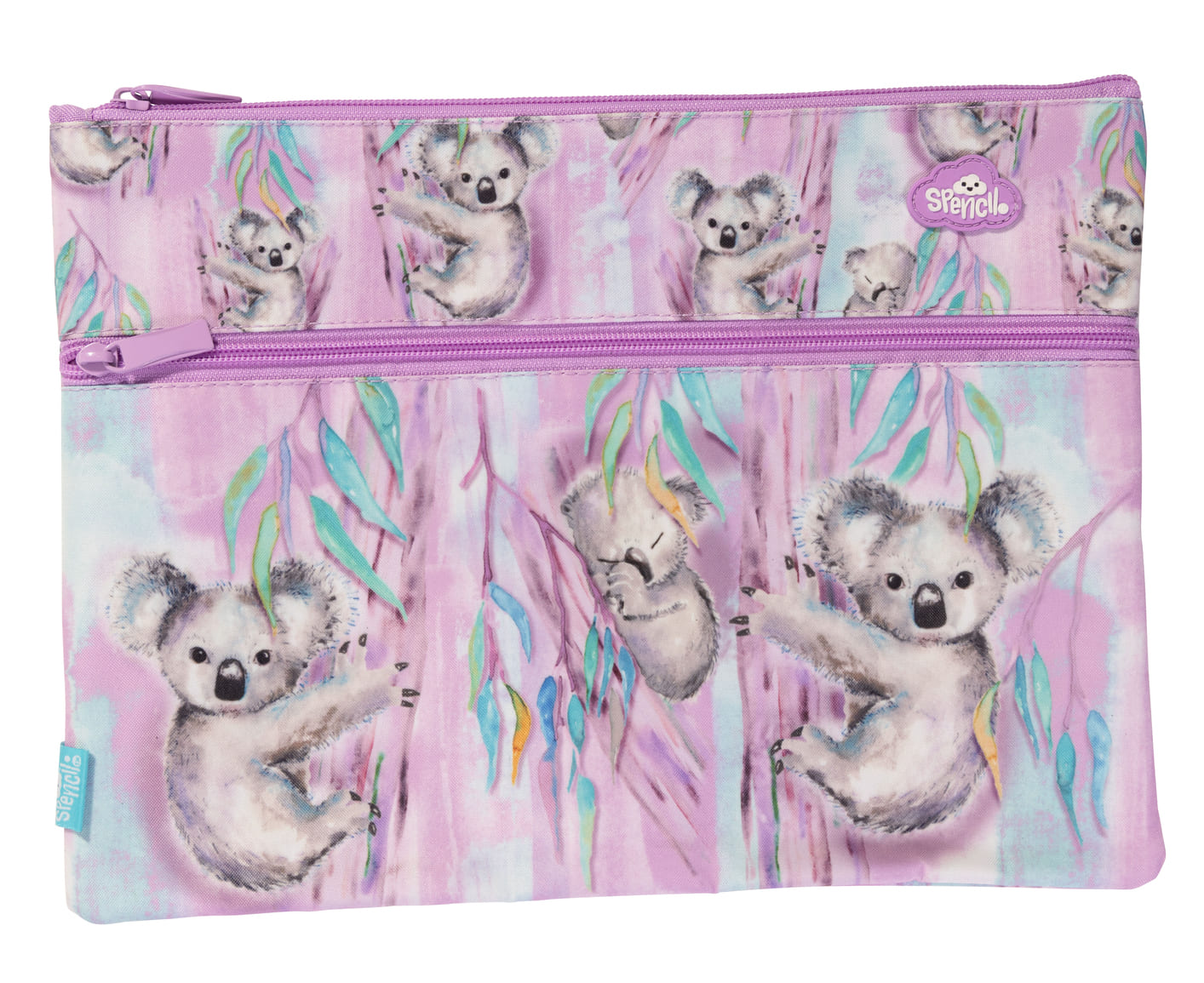 Spencil | A4 Twin Zip Pencil Case | Koala Haven