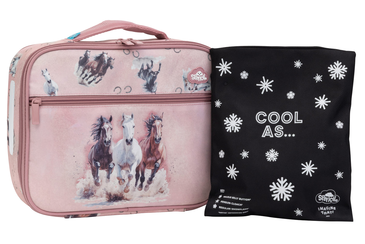 Spencil | Big Cooler Lunch Bag + Chill Pack | Wild Horses
