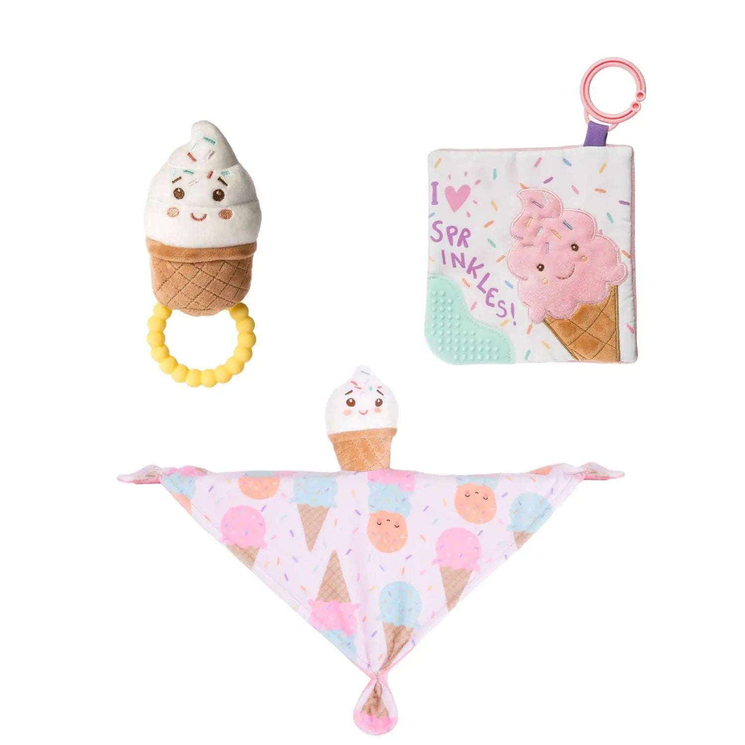 Splosh | Mary Meyer Sweet Soothies Teether Rattle | Ice Cream