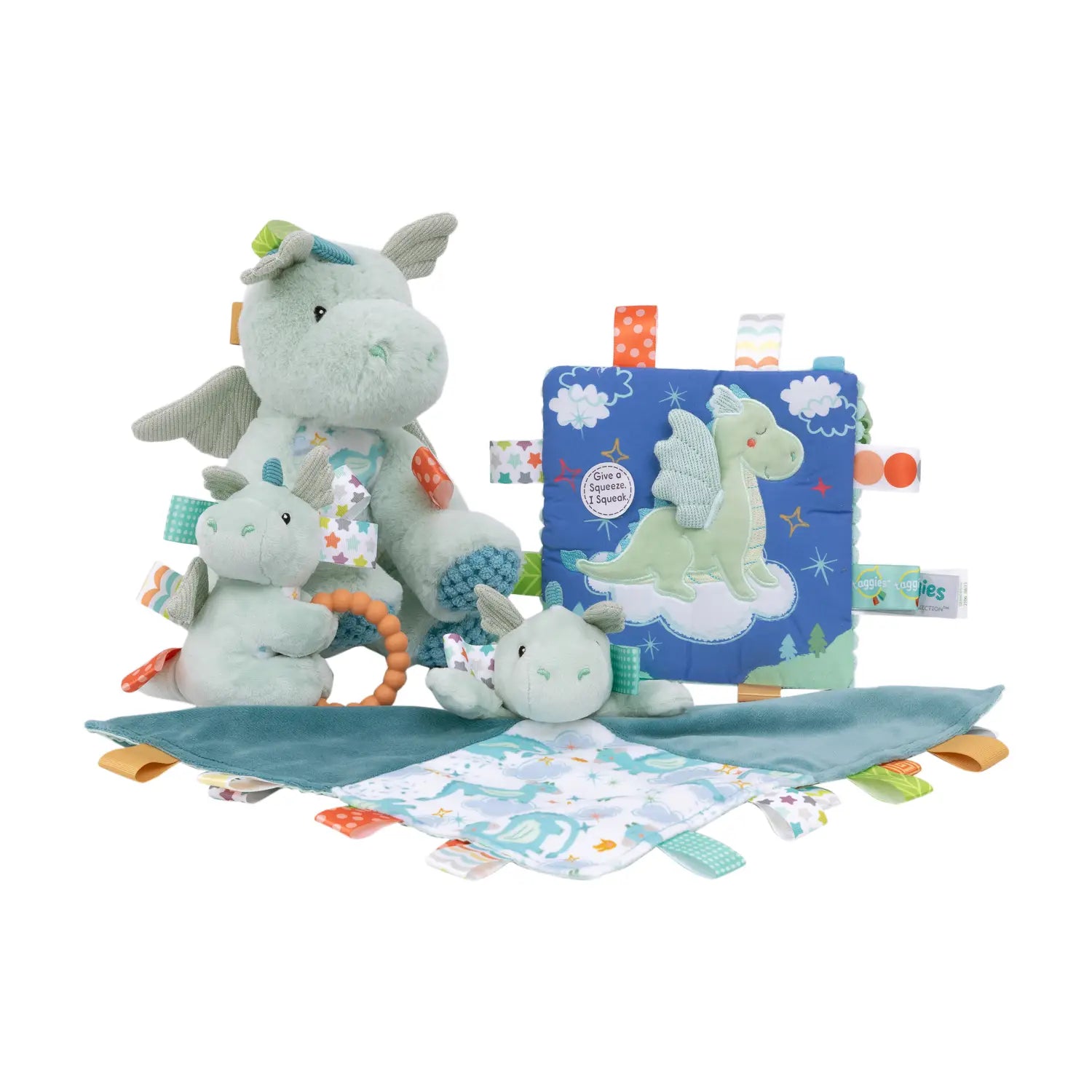 Splosh | Mary Meyer Taggies Teether Rattle | Drax Dragon