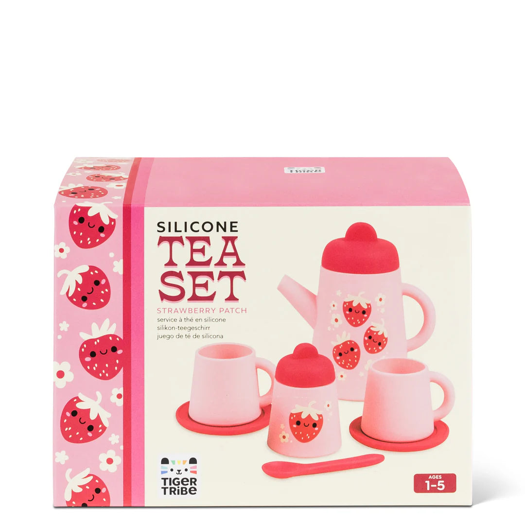 Tiger Tribe Strawberry Patch Silicone Tea Set