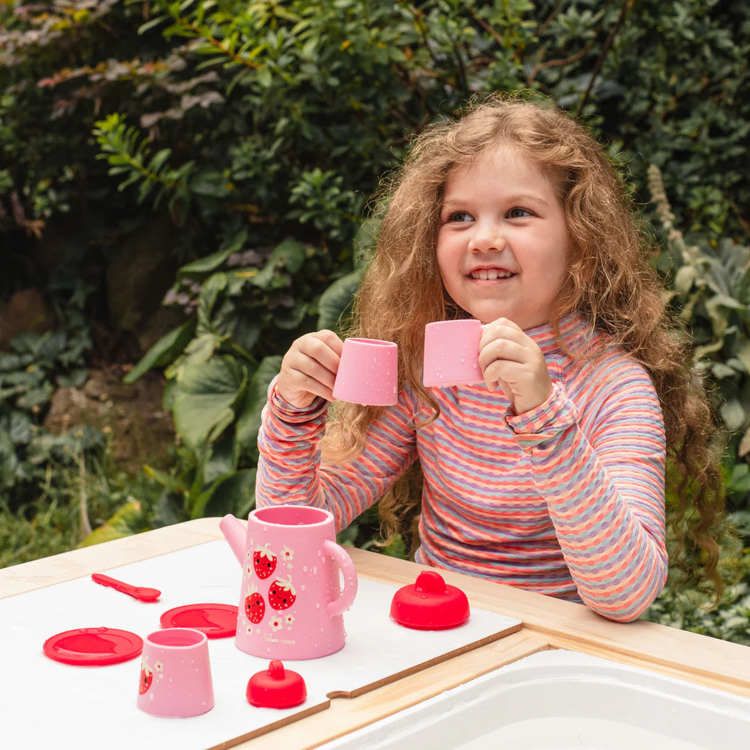 Tiger Tribe Strawberry Patch Silicone Tea Set
