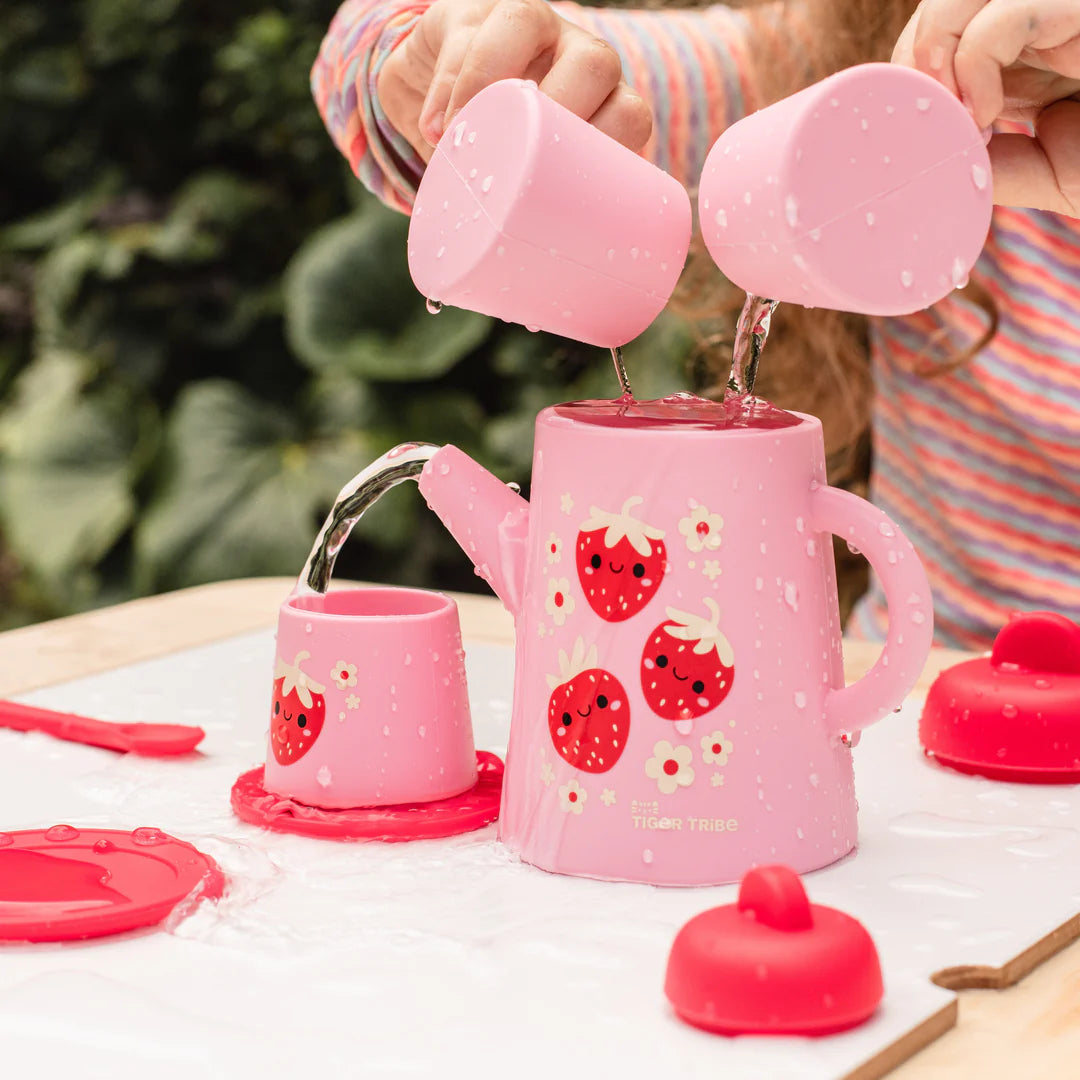 Tiger Tribe Strawberry Patch Silicone Tea Set