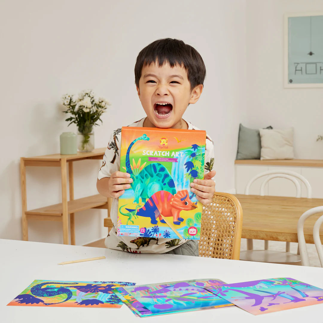 Tiger Tribe | Scratch Art | Dinosaurs