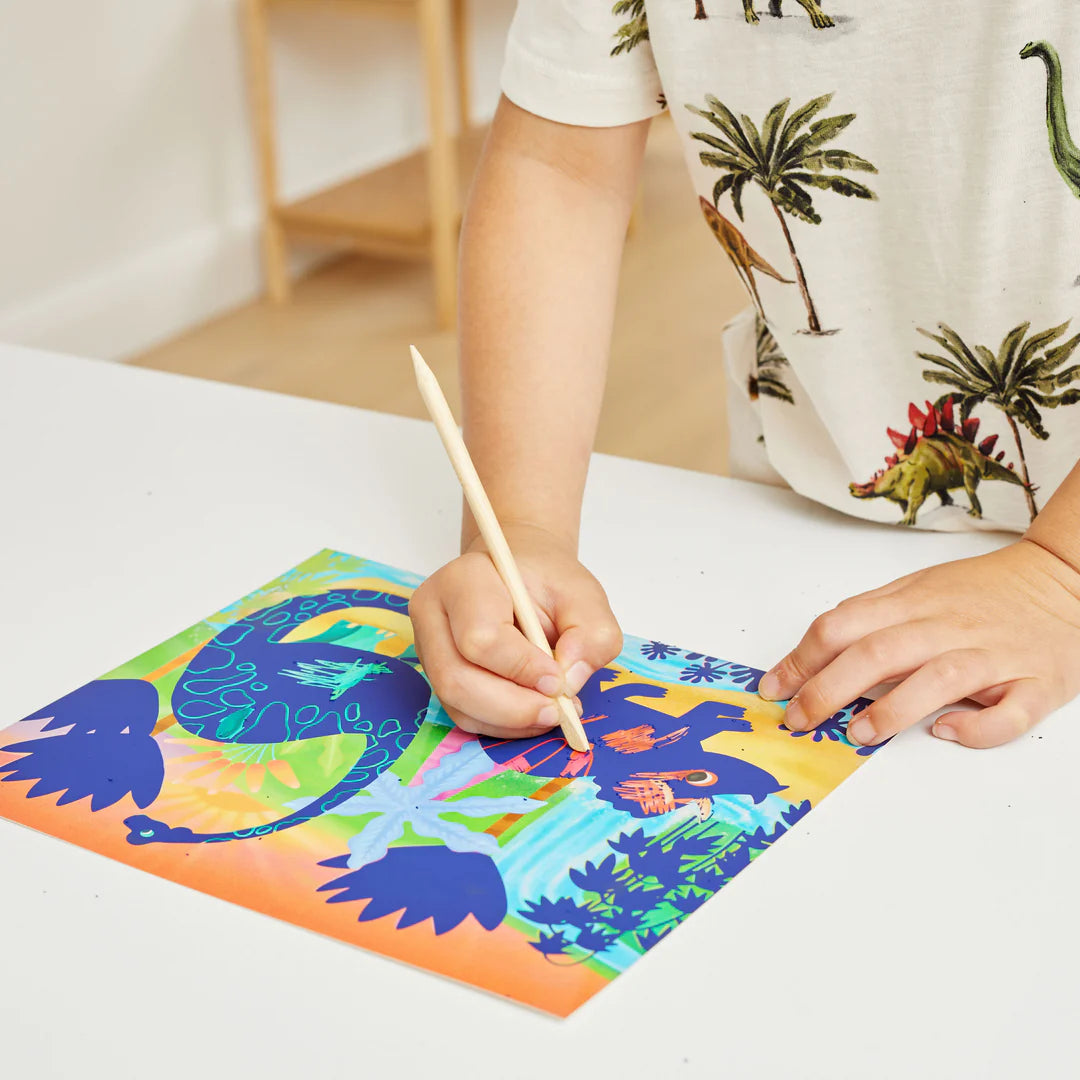 Tiger Tribe | Scratch Art | Dinosaurs