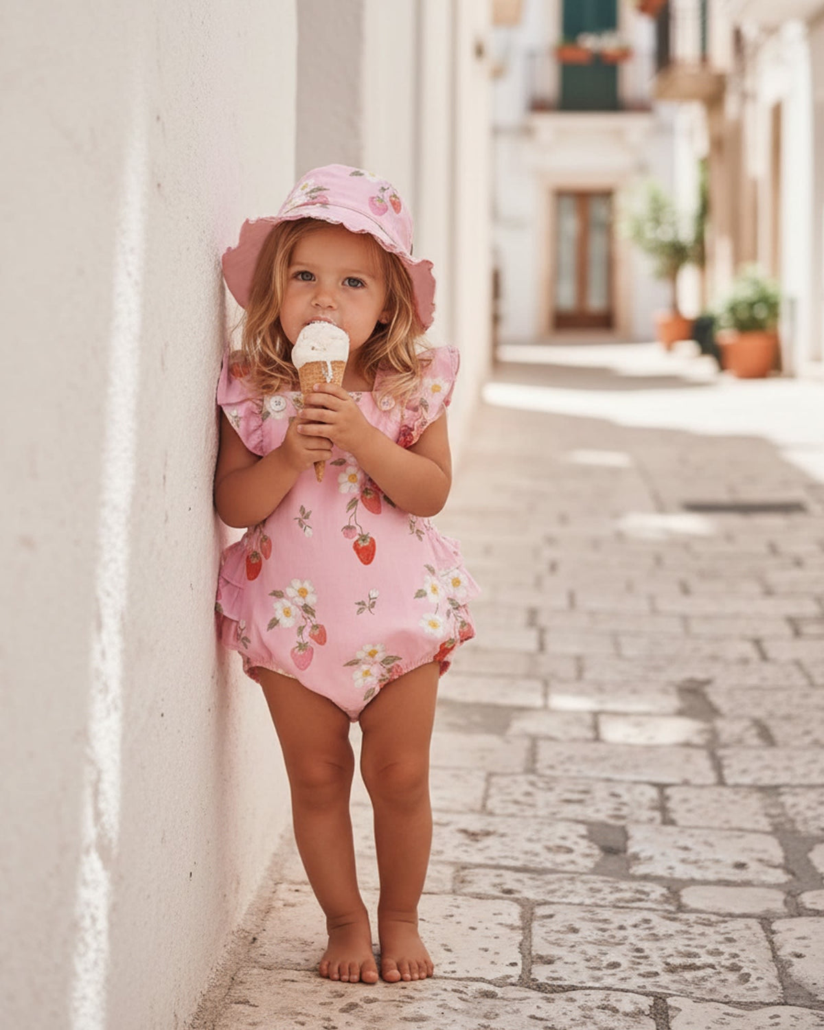 Toshi | Baby Romper Strawberry Fields Blossom