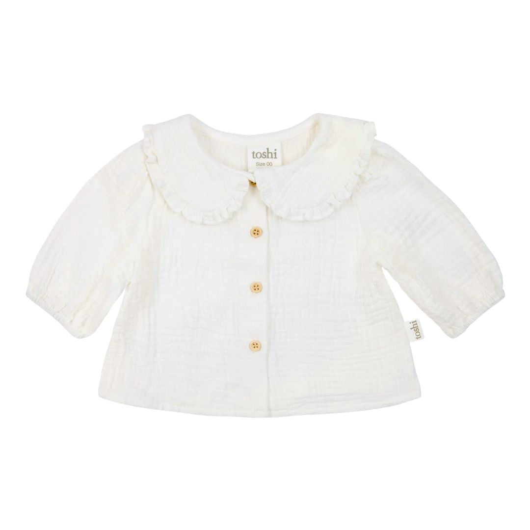 Toshi | Baby Blouse Peter Pan | Cream