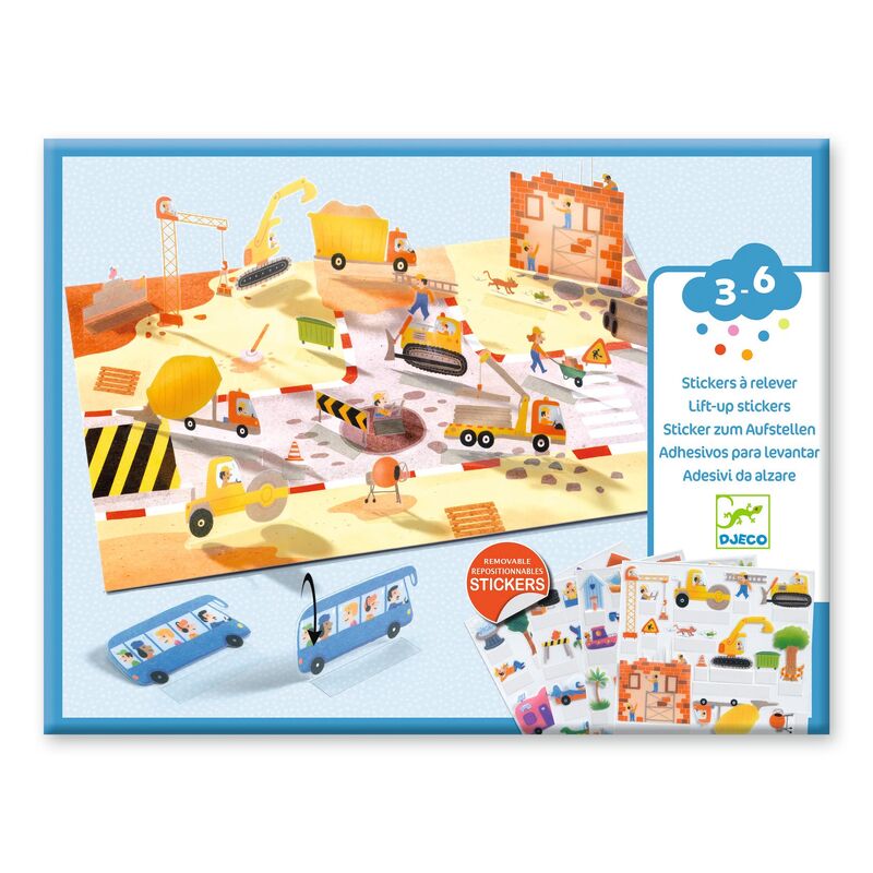 Vehicles 80 pc Lift-Up Stickers