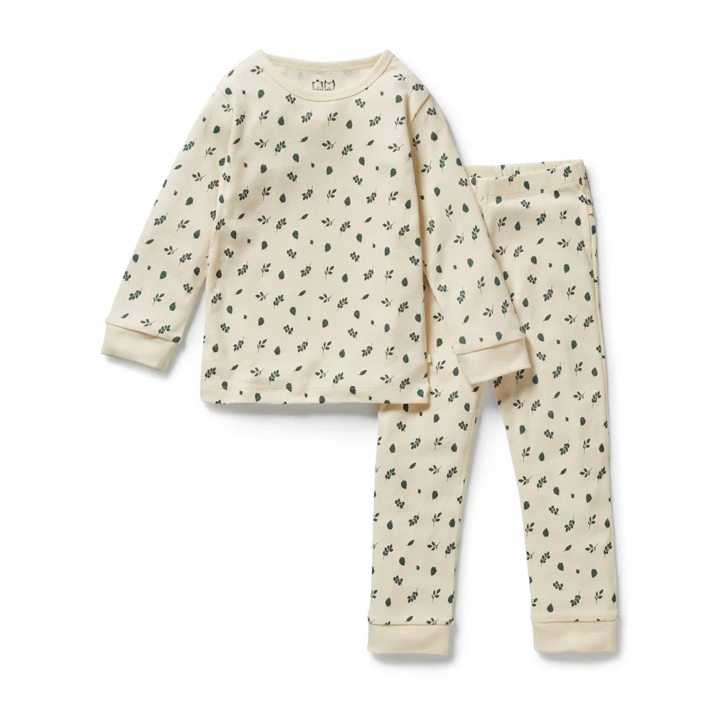 Wilson & Frenchy | Organic L/S Pyjamas | Twilight Leaf