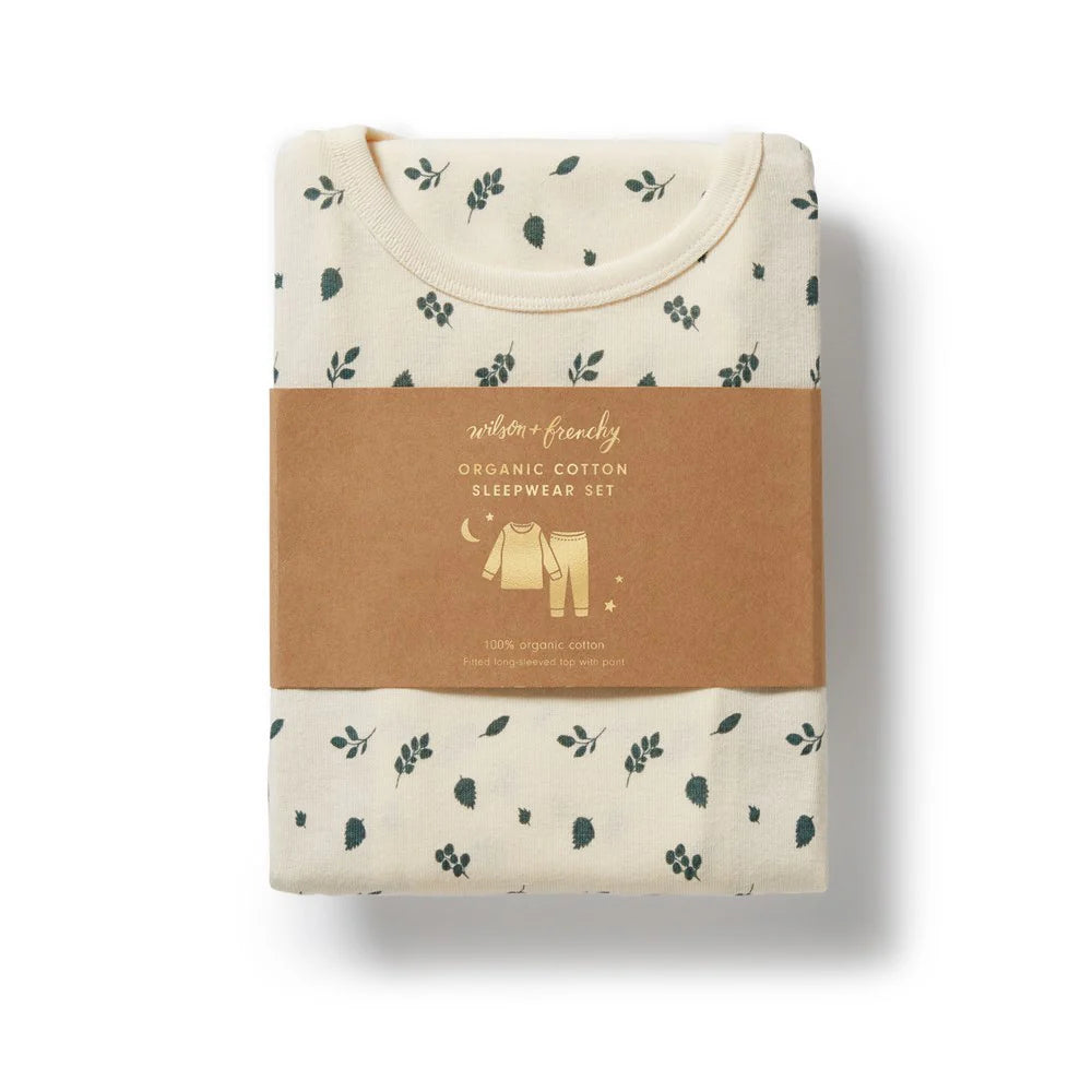 Wilson & Frenchy | Organic L/S Pyjamas | Twilight Leaf