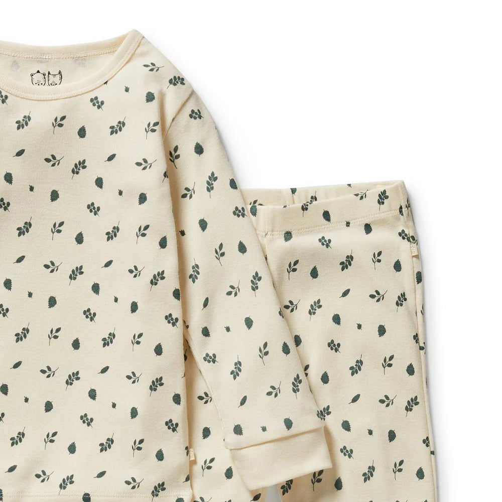 Wilson & Frenchy | Organic L/S Pyjamas | Twilight Leaf