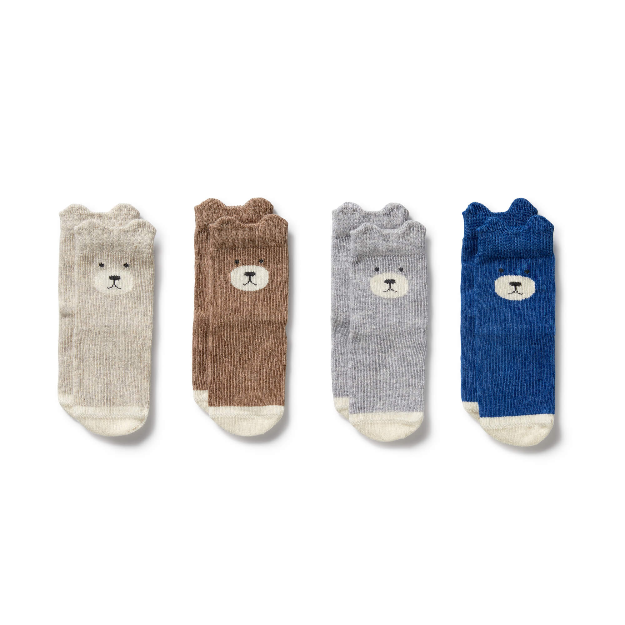 Wilson & Frenchy | Baby Socks 4pk | Oat/Cloud/Blue/Walnut
