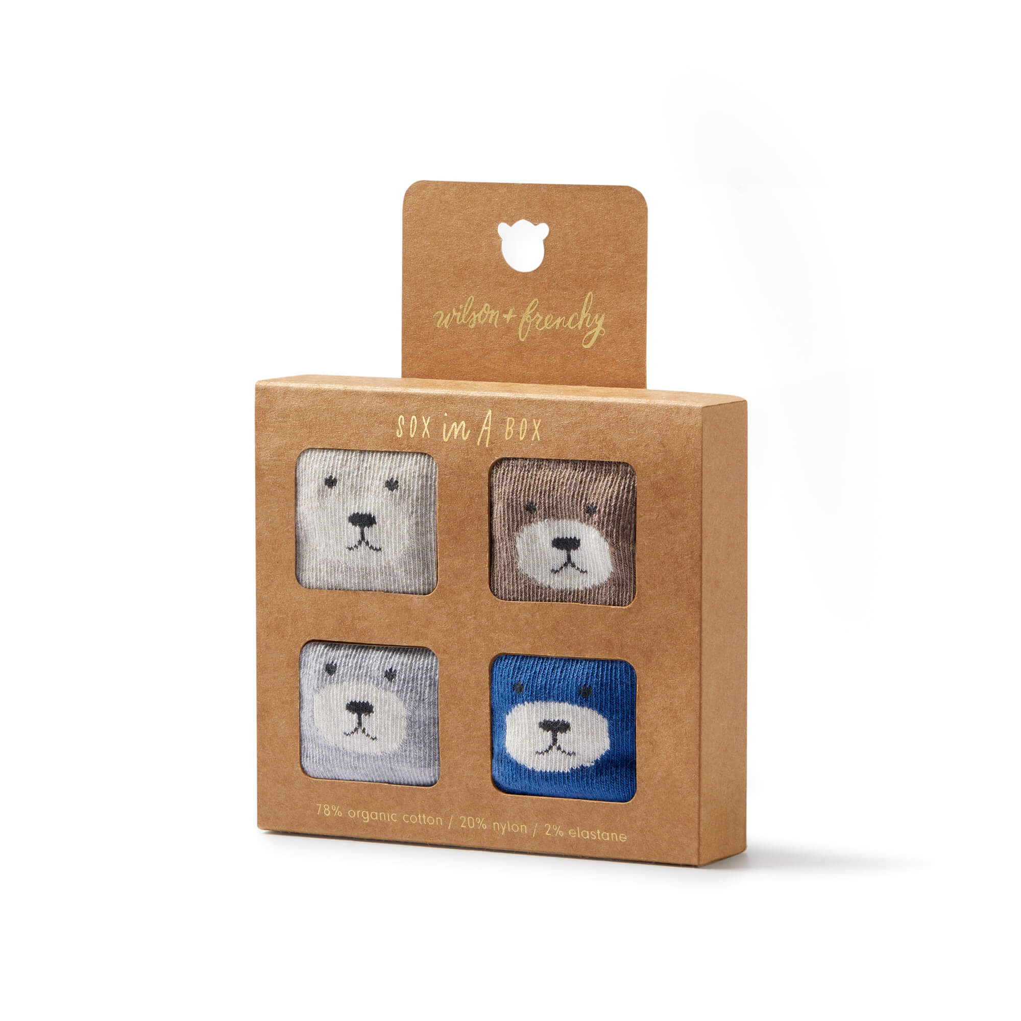 Wilson & Frenchy | Baby Socks 4pk | Oat/Cloud/Blue/Walnut