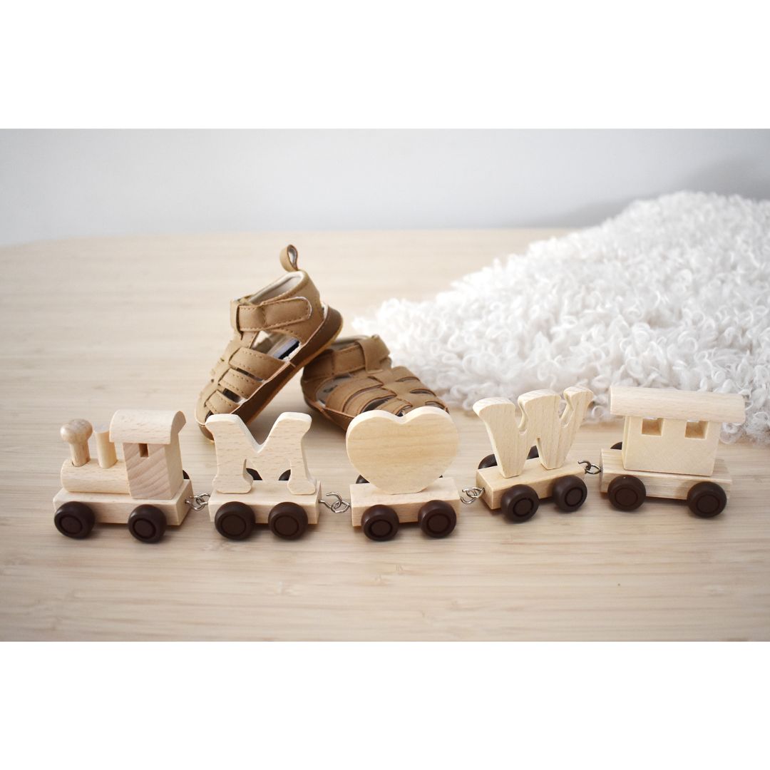 Wooden Name Train | Letter W