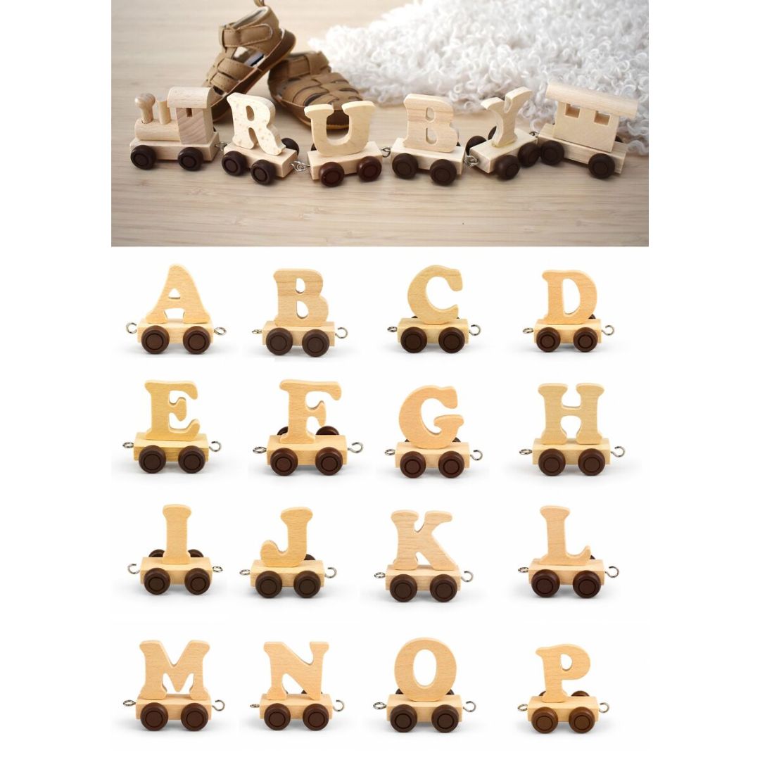 Wooden Name Train | Letter A