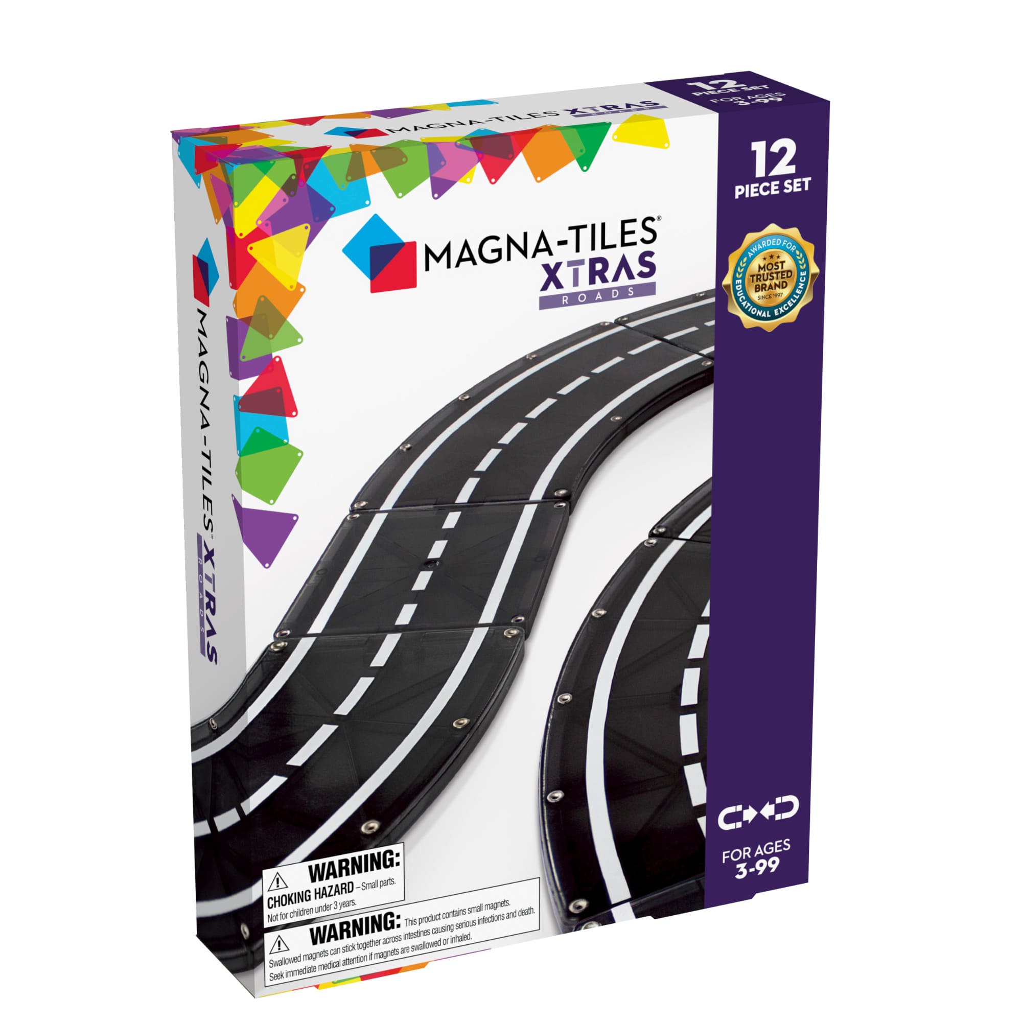 MAGNA-TILES | Xtra Roads 12pc Set