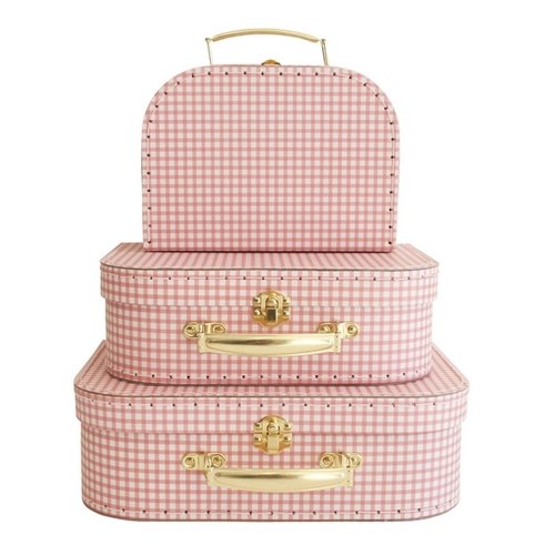 Alimrose Kids Carry Case Set Gingham