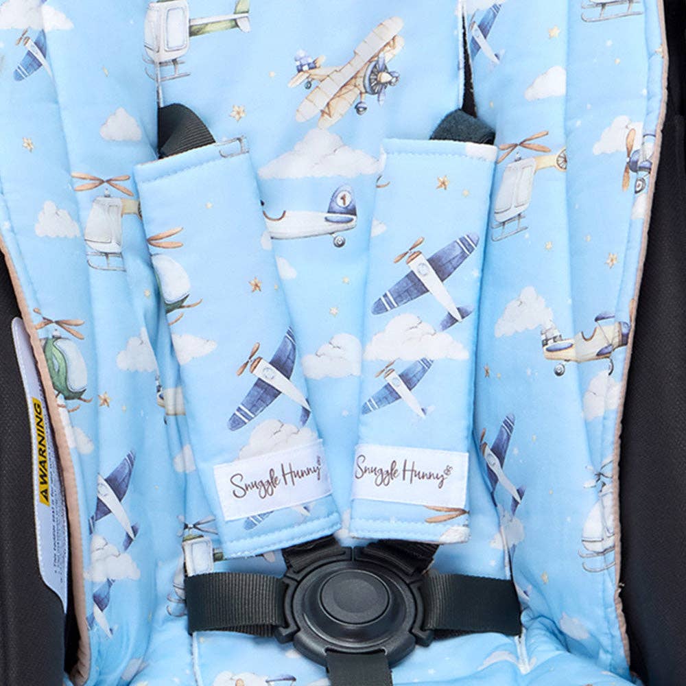 Snuggle Hunny - Taking Flight Universal Reversible Pram Strap Covers