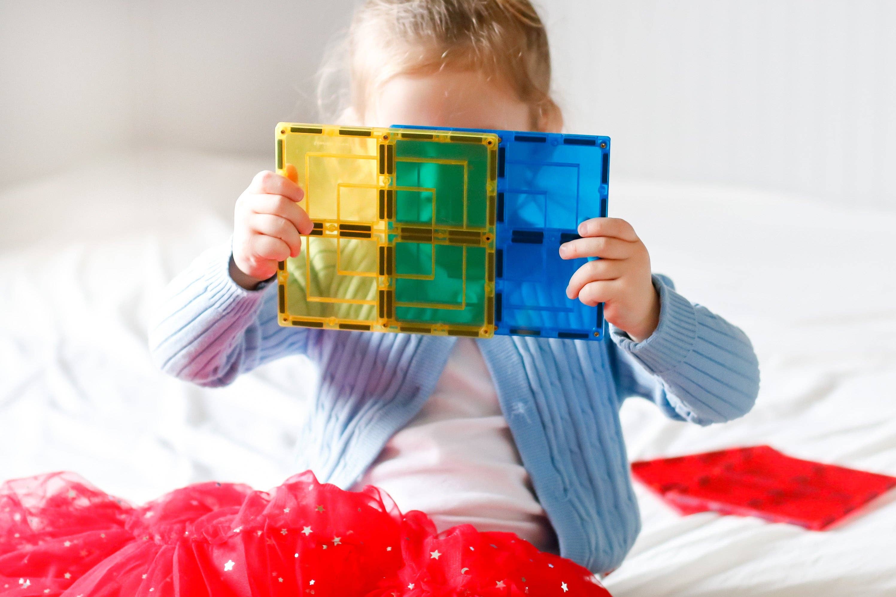 Learn & Grow Magnetic Tiles - Large Square Pack (8 Piece)