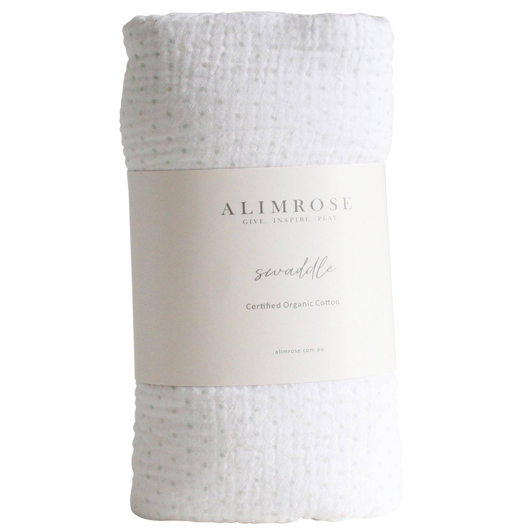 Alimrose Muslin Swaddle | Grey Spot