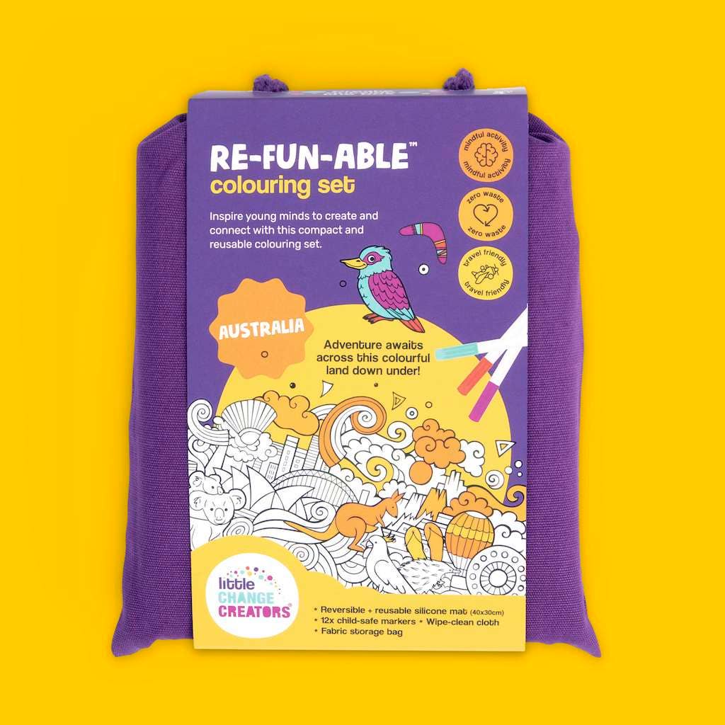 Little Change Creators | AUSTRALIA | Re-FUN-able™ Reusable Colouring + Doodle Mat
