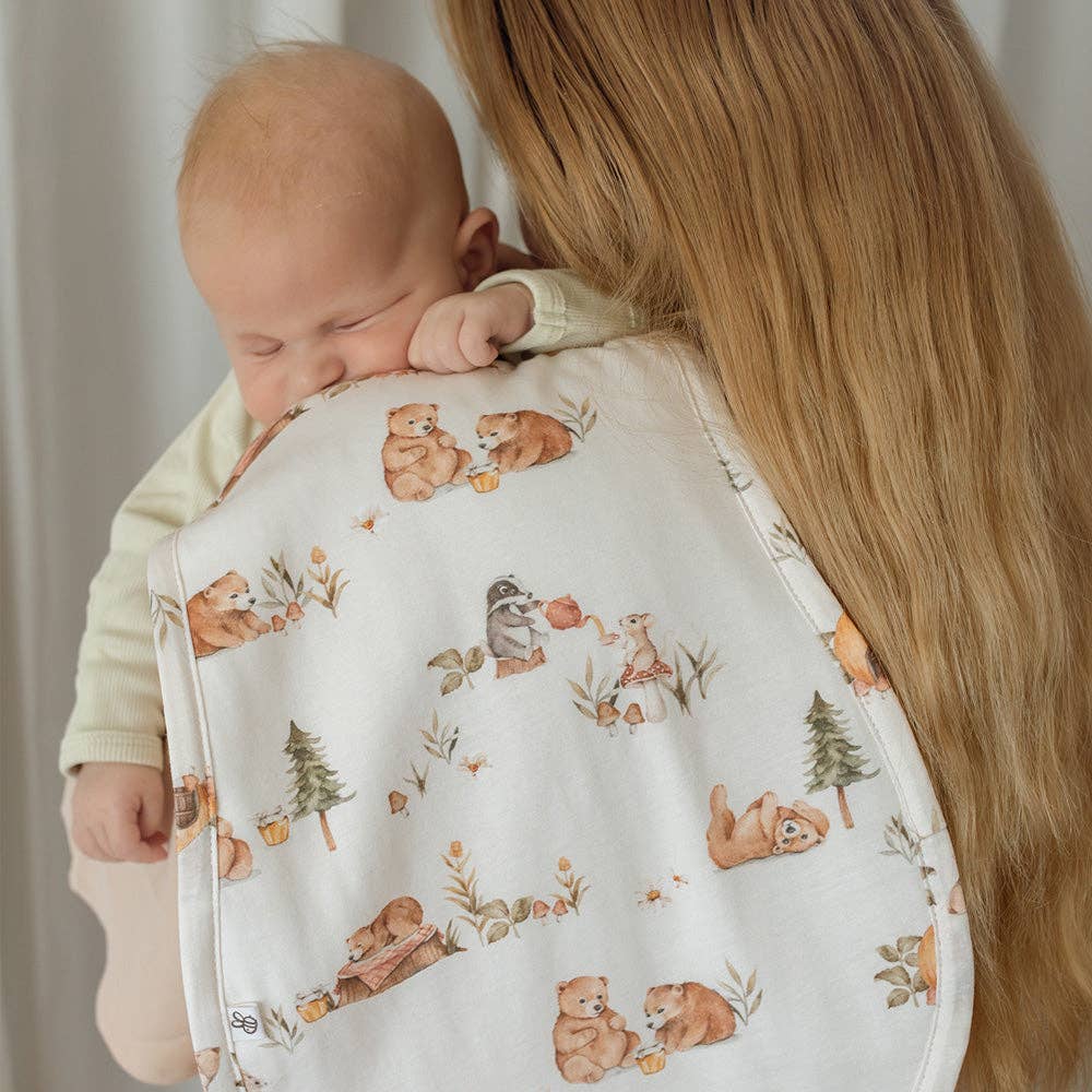 Snuggle Hunny - Bears Organic Cotton Burp Cloth
