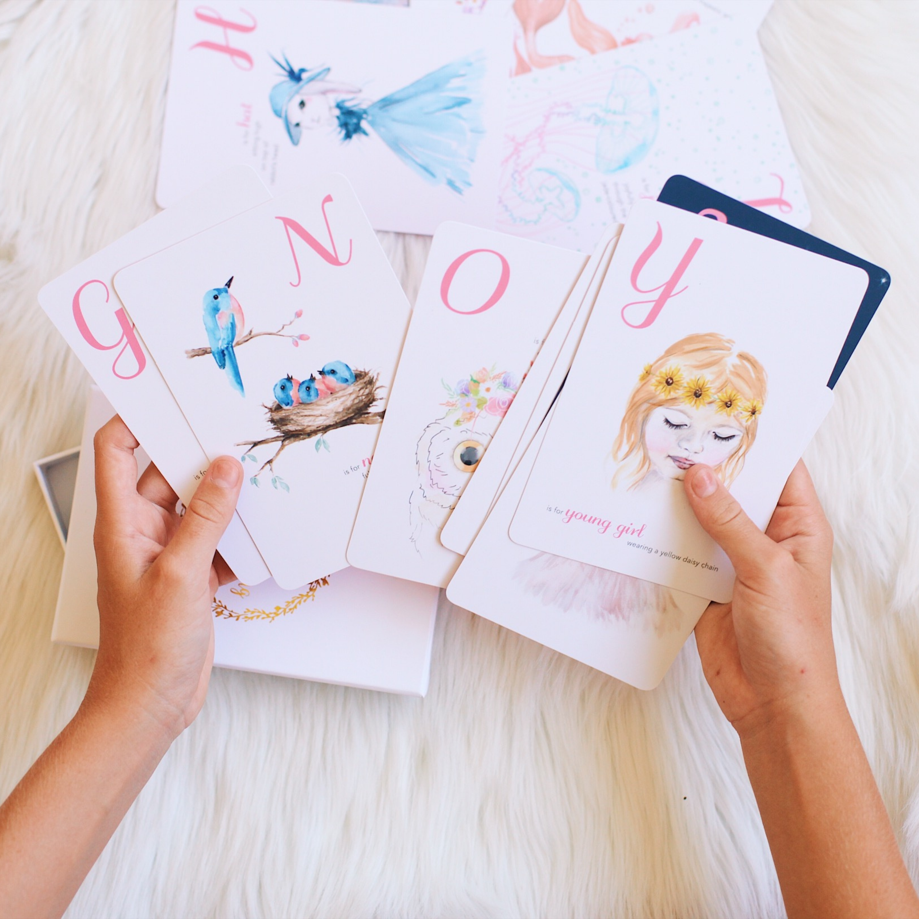 Adored Illustrations | The Enchanting ABC Flash Cards