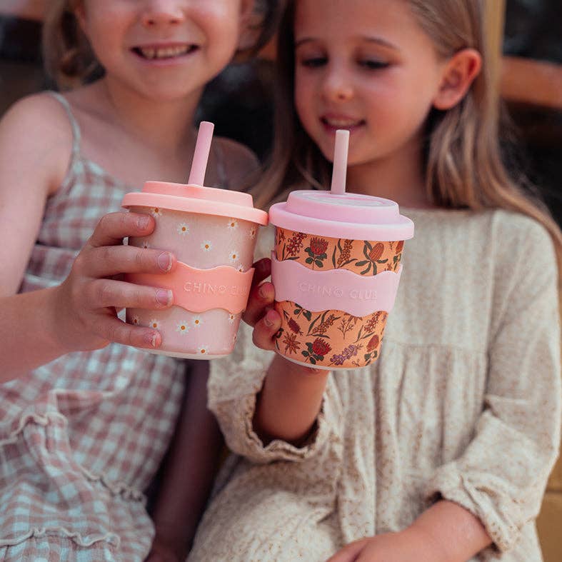 Chino Club | Pink Daisy Kids Keep Cup 8 oz
