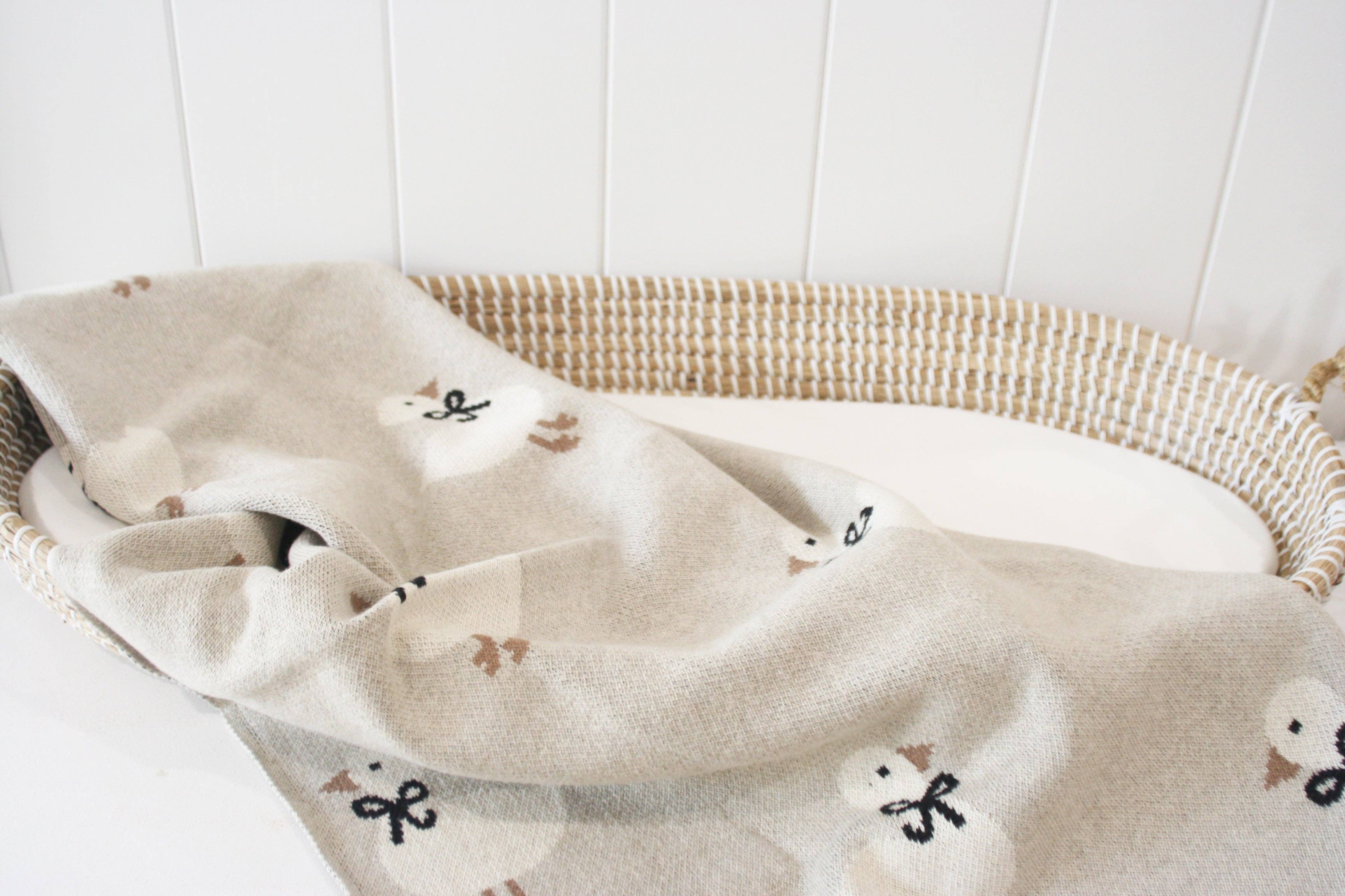 Alimrose - Duck Baby Blanket - Natural