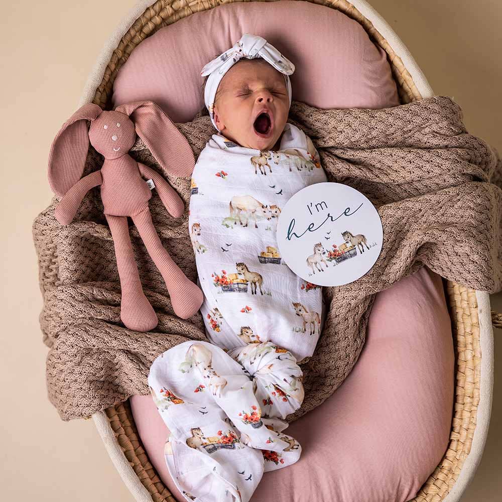 Snuggle Hunny | Organic Muslin Wrap | Pony Pals