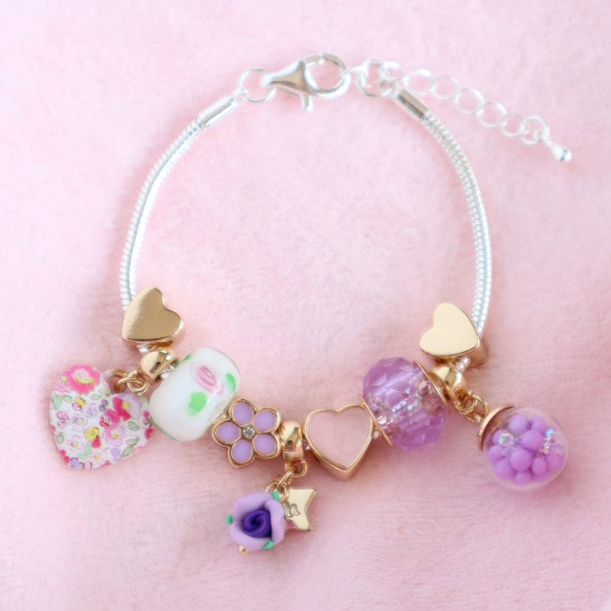Lauren Hinkley | Petite Fleur Violette Charm Bracelet