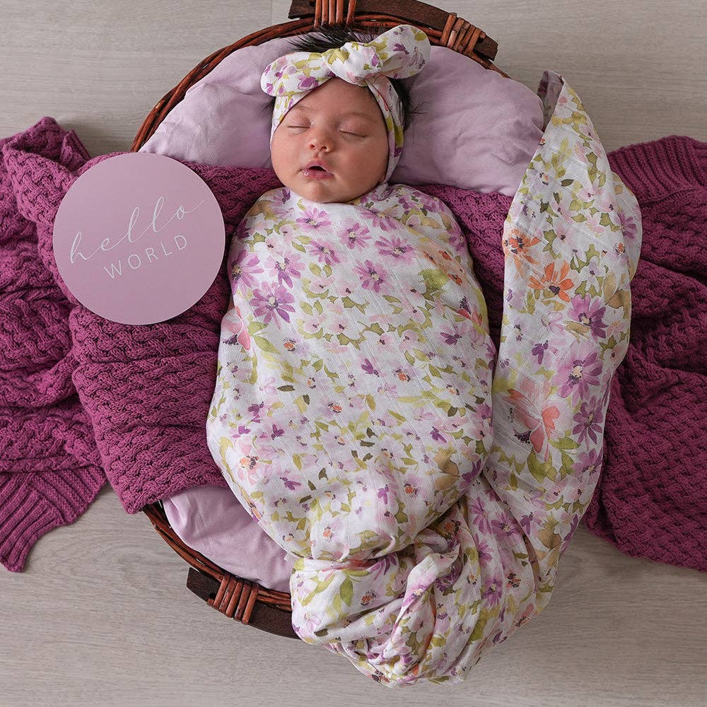 Snuggle Hunny | Organic Muslin Wrap | Isla