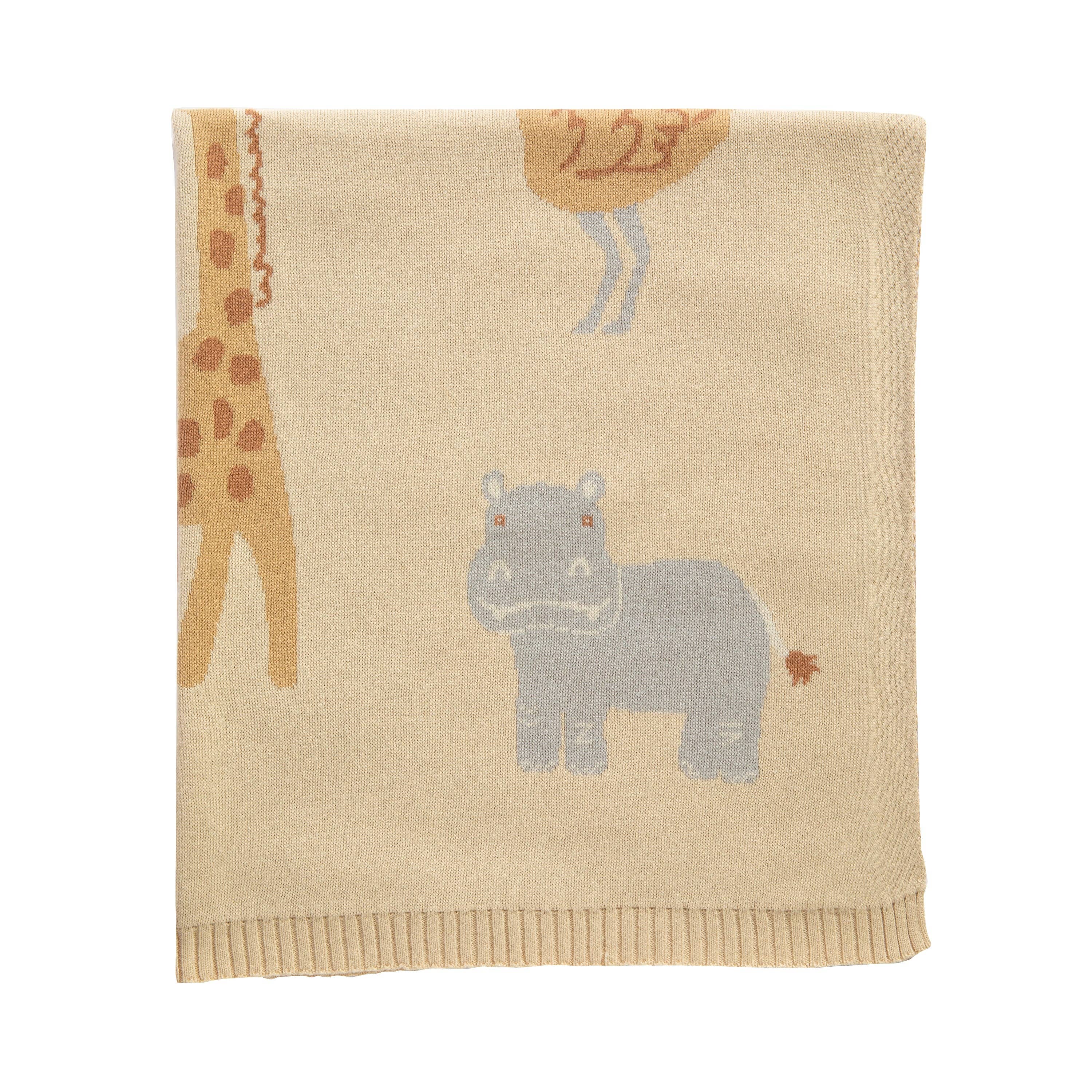 Living Textiles Jacquard Blanket Wild Safari
