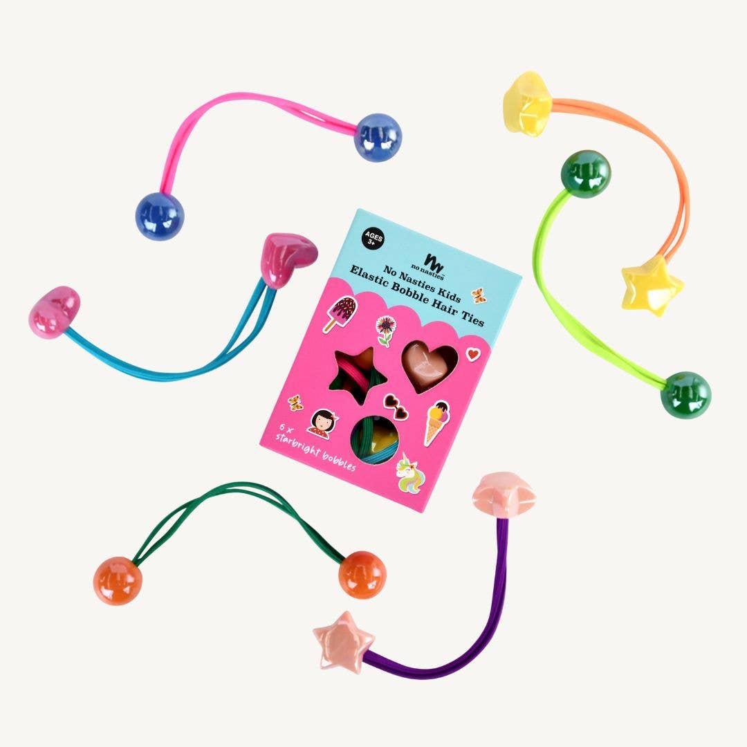 No Nasties Kids | Starbright Bobbles Elastics Set