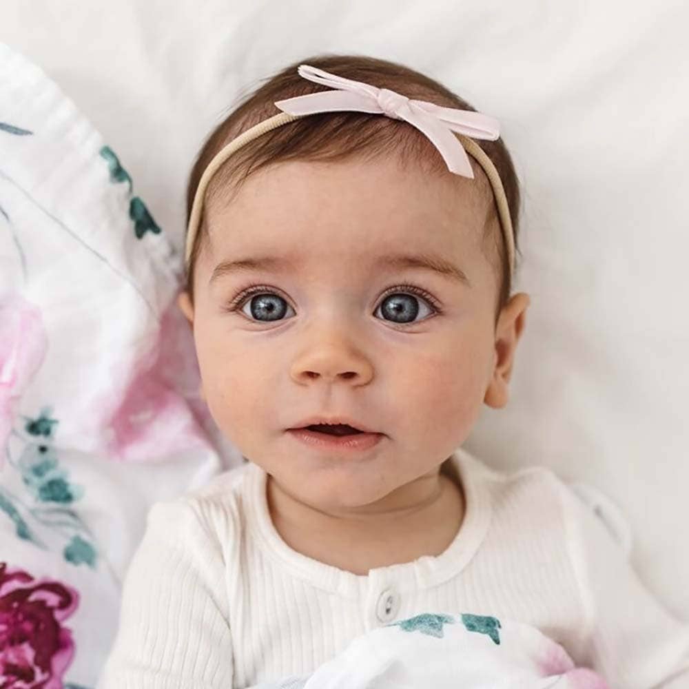 Snuggle Hunny Velvet Baby Headband Lullaby Pink