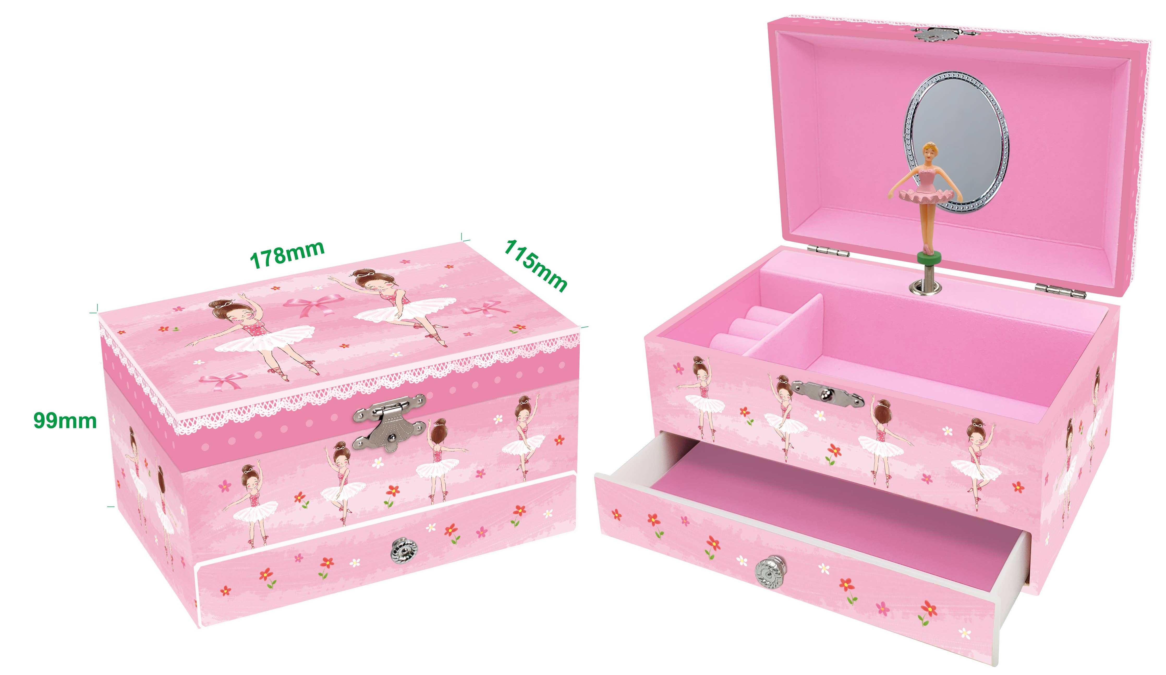 ToysLink | Dual Ballerina Musical Jewellery Box