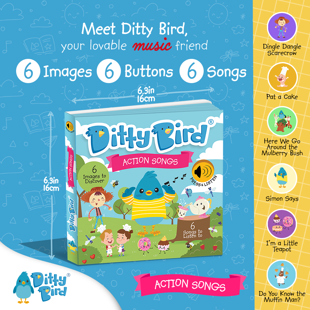 Ditty Bird | Sound Book | Action Songs