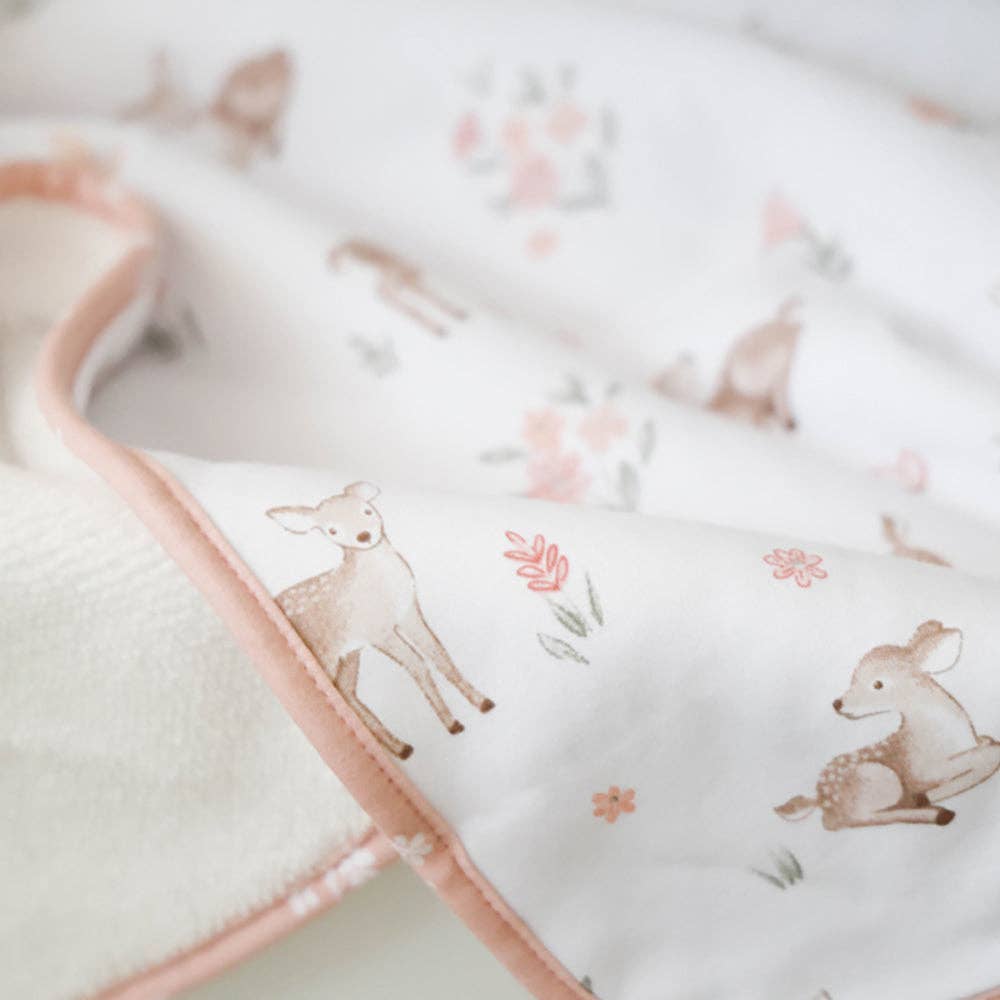 Living Textiles | Jersey Sherpa Blanket Fawn Fables
