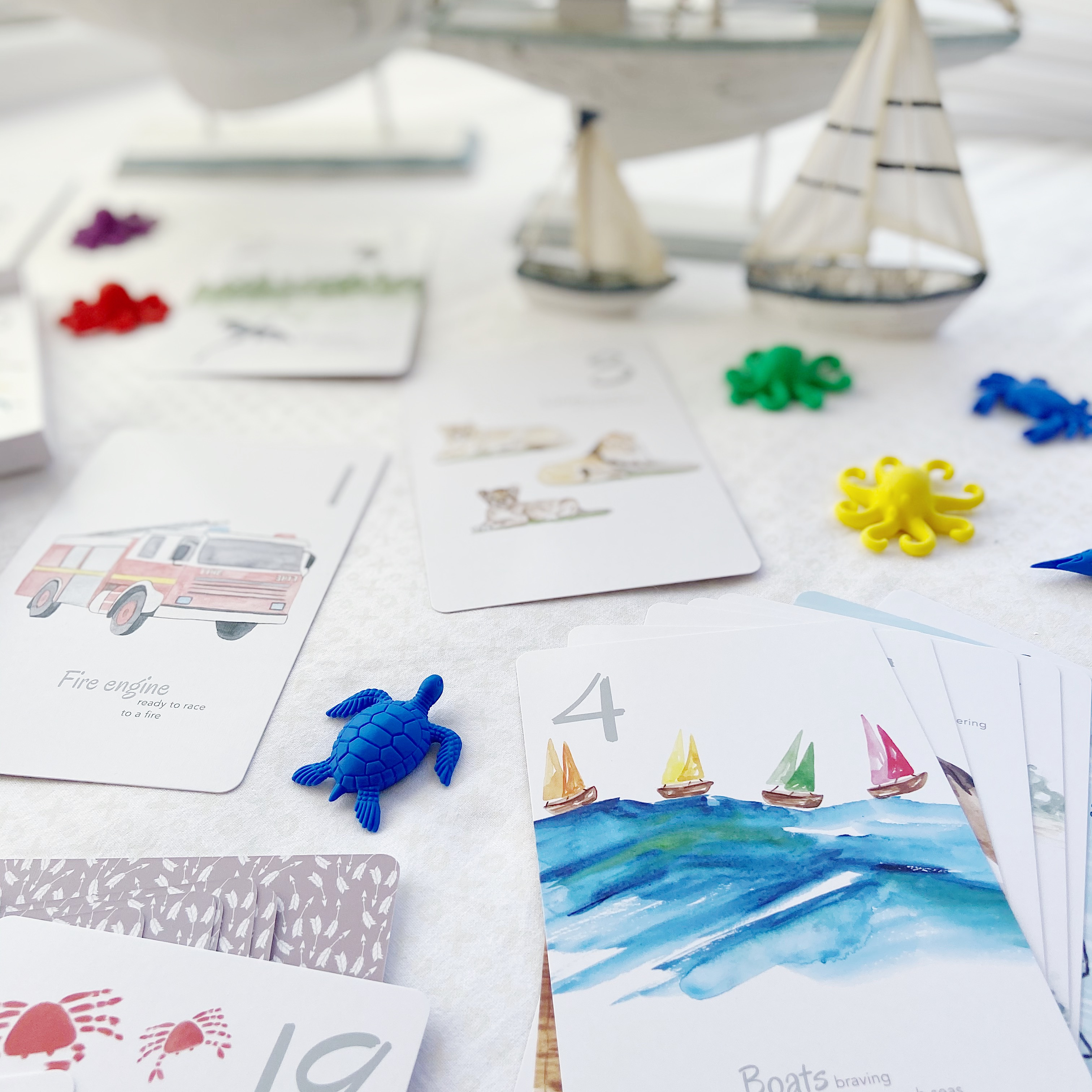 Adored Illustrations | The Incredible 123 Flash Cards