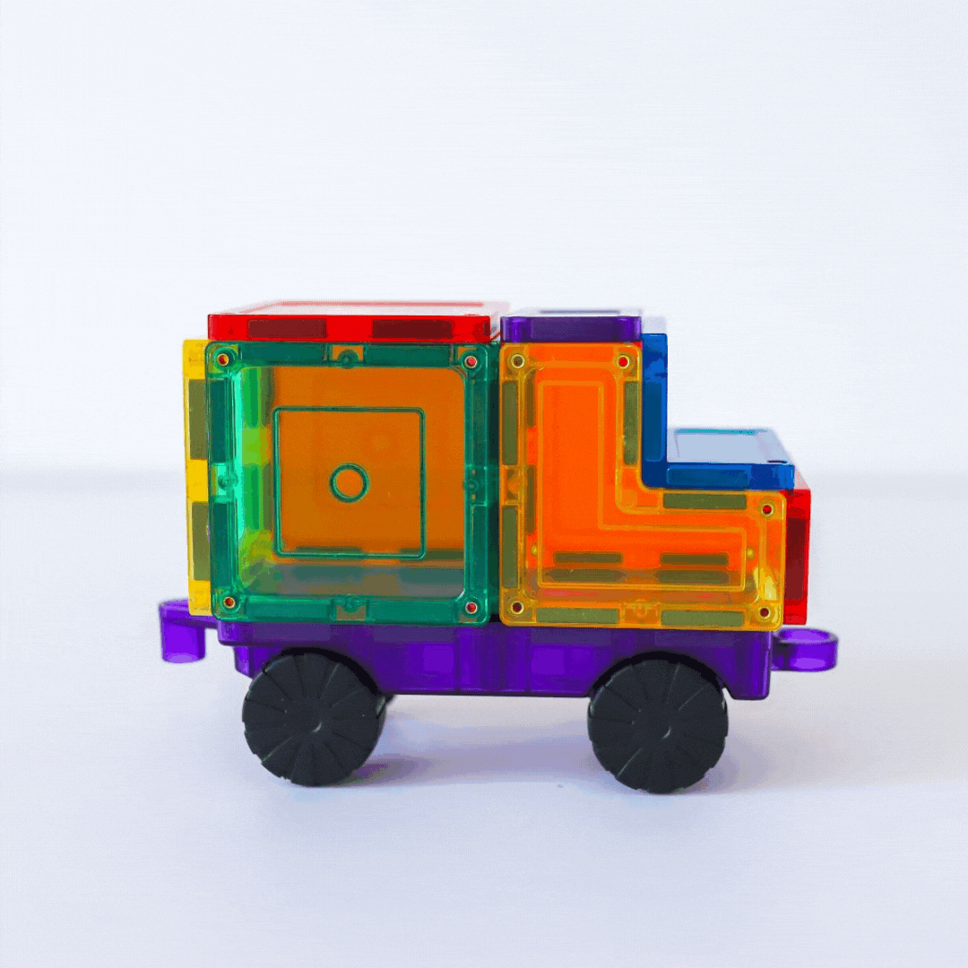 Learn & Grow | Magnetic Tiles | Car Base Pack (2 pc)