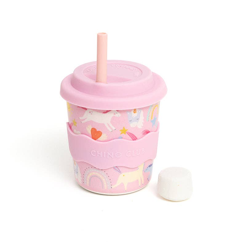 Chino Club | Pink Unicorn Kids Keep Cup 8oz