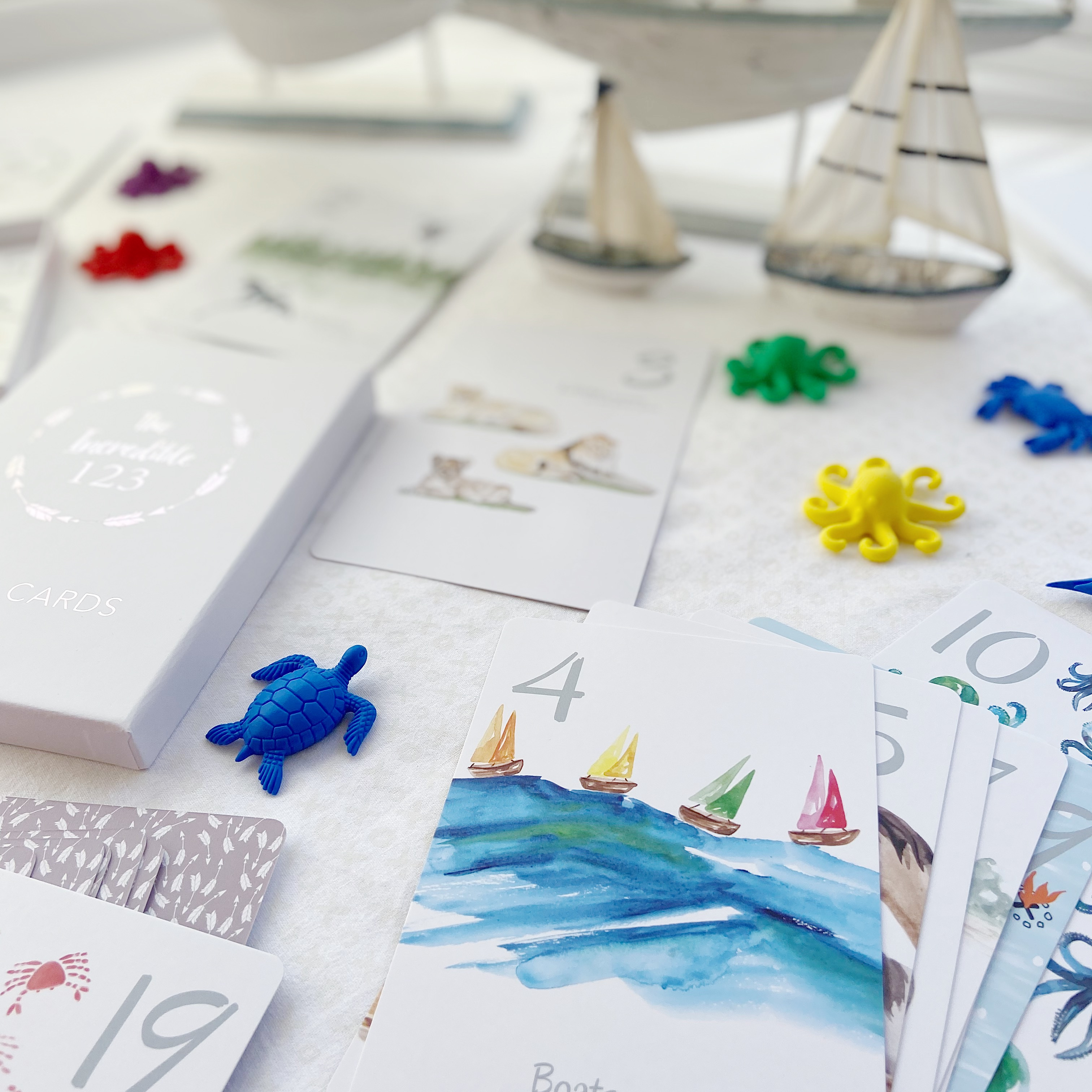 Adored Illustrations | The Incredible 123 Flash Cards