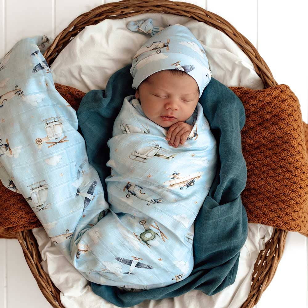 Snuggle Hunny - Taking Flight Organic Muslin Wrap