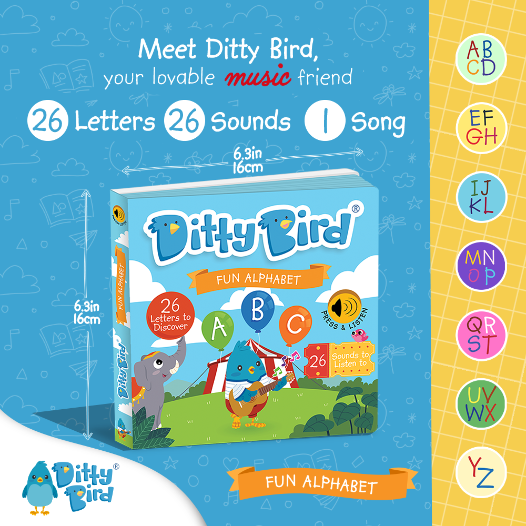 Ditty Bird | Fun Alphabet | ABC Song