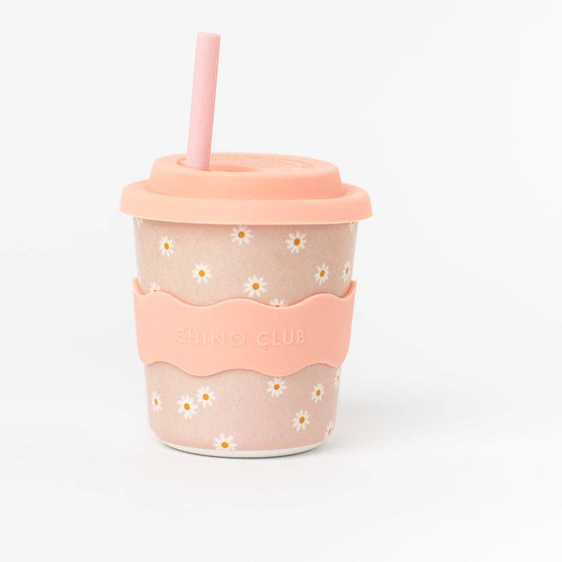 Chino Club | Pink Daisy Kids Keep Cup 8 oz