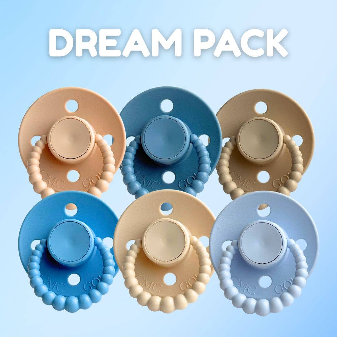CMC Bubble Dummy Pre Packs (6 Pack) - Pastel Pack / Size 1 (NB-6m)
