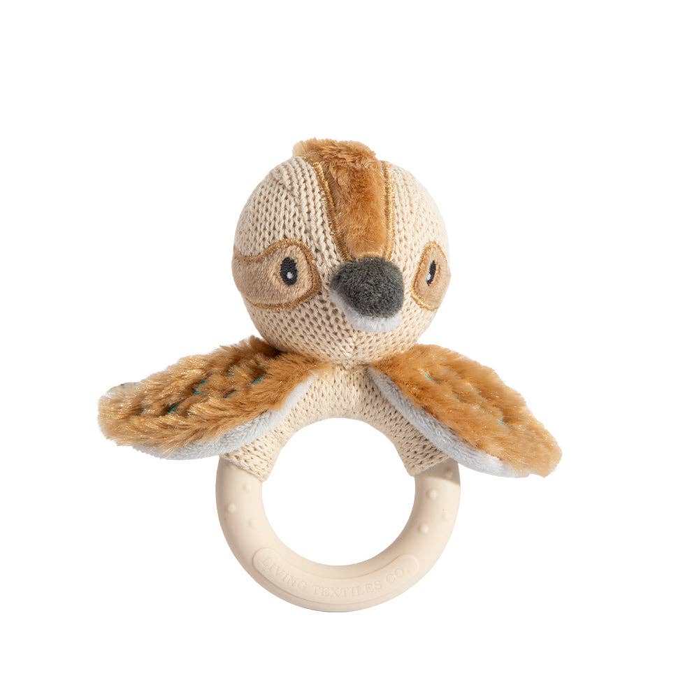 Living Textiles - Ring Rattle - Kookaburra