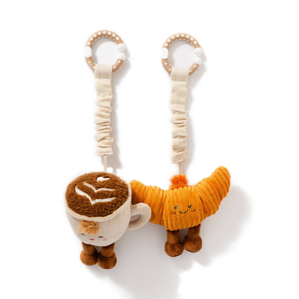Living Textiles Mini Market Brunch Stroller Toys Coffee & Croissant
